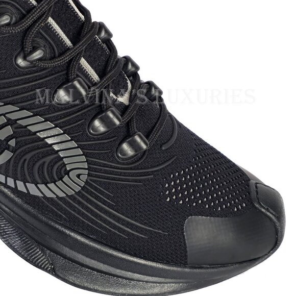 GUCCI SNEAKERS RUN RUBBER TRIMMED MESH SHOES w GG LOGO sz 42 US 12 - Picture 9 of 16